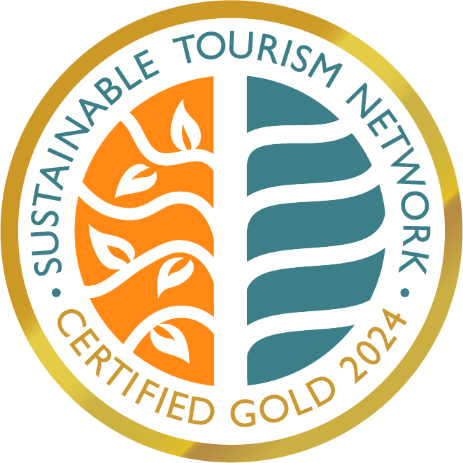 Sustainable Tourism Network Certified Gold 2024 Award Logo