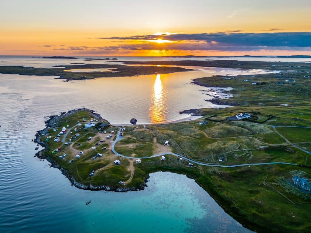 Clifden Eco Beach Camping & Caravan Park is located on a delicate machair habitat site.