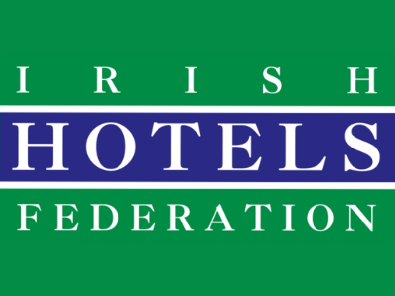 Irish Hotels Federation green white and blue logo
