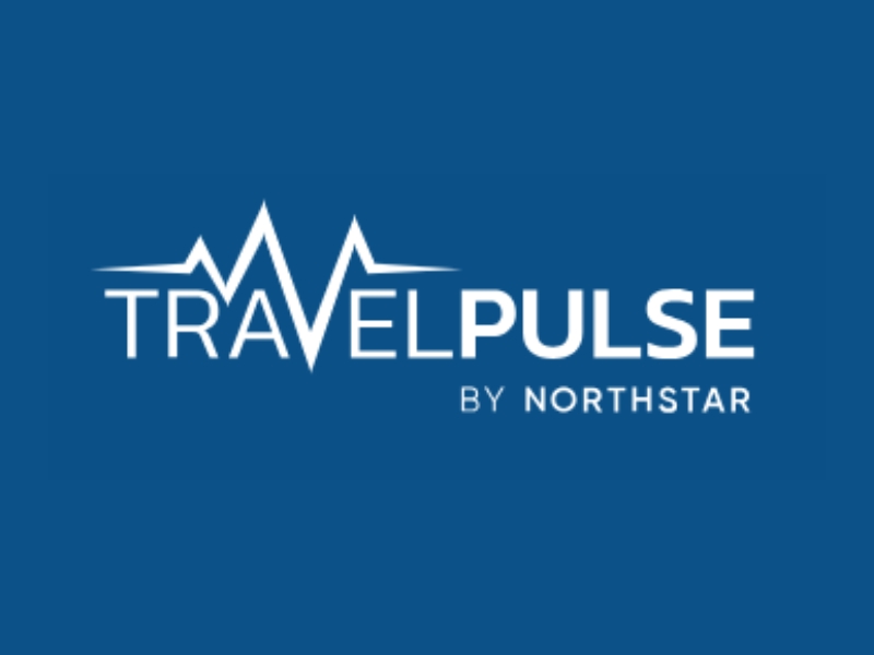 Travel Pulse By North Star logo on a blue background